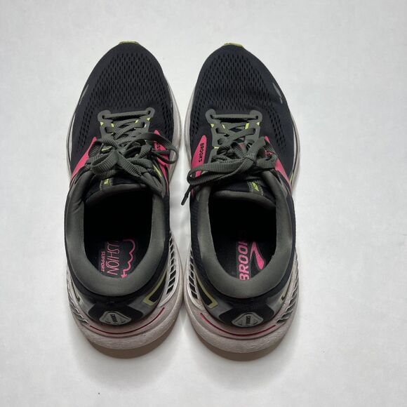 Brooks Womens Adrenaline GTS 23 1203811B037 Black Running Shoes Sneakers Size 11 - Picture 5 of 8